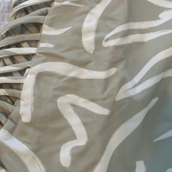 NWT Stone Fox Fella One Piece Halter Style Swimsuit Aloe Wash Lines S L XL - Picture 4 of 5